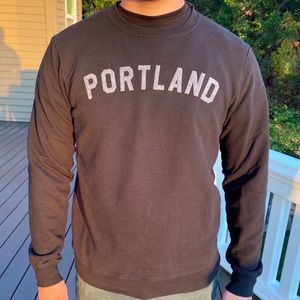 Portland Gear Embroidered Lettering Crewneck